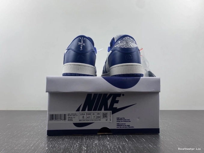 Bmlin X CUSTOM X JORDAN AIR SCOTT 1 TRAVIS DM7890-101 OFF-WHITE 0725